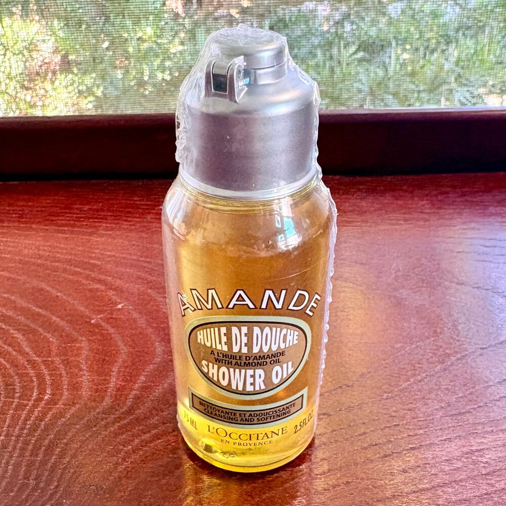 L’Occitane Almond Shower Oil 2.5 oz 75 mL New Sealed Amande Travel Size